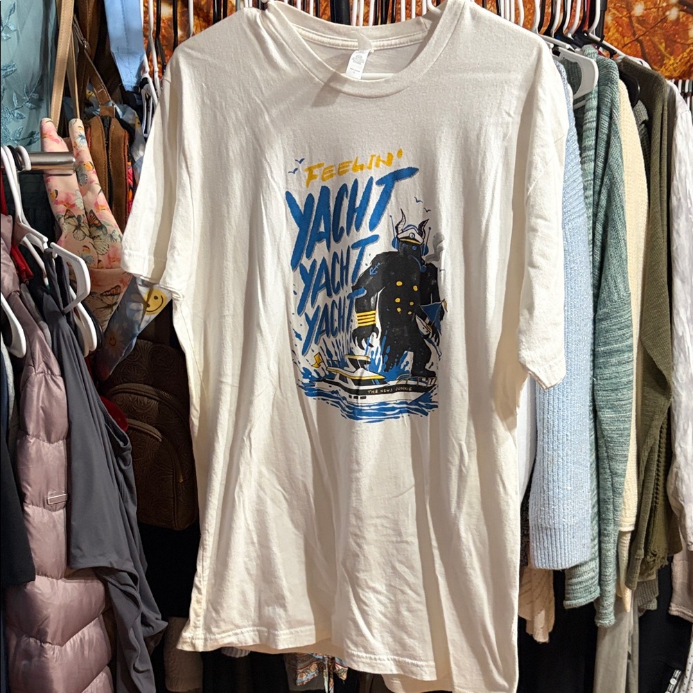 Next Level Apparel white Graphic Tee